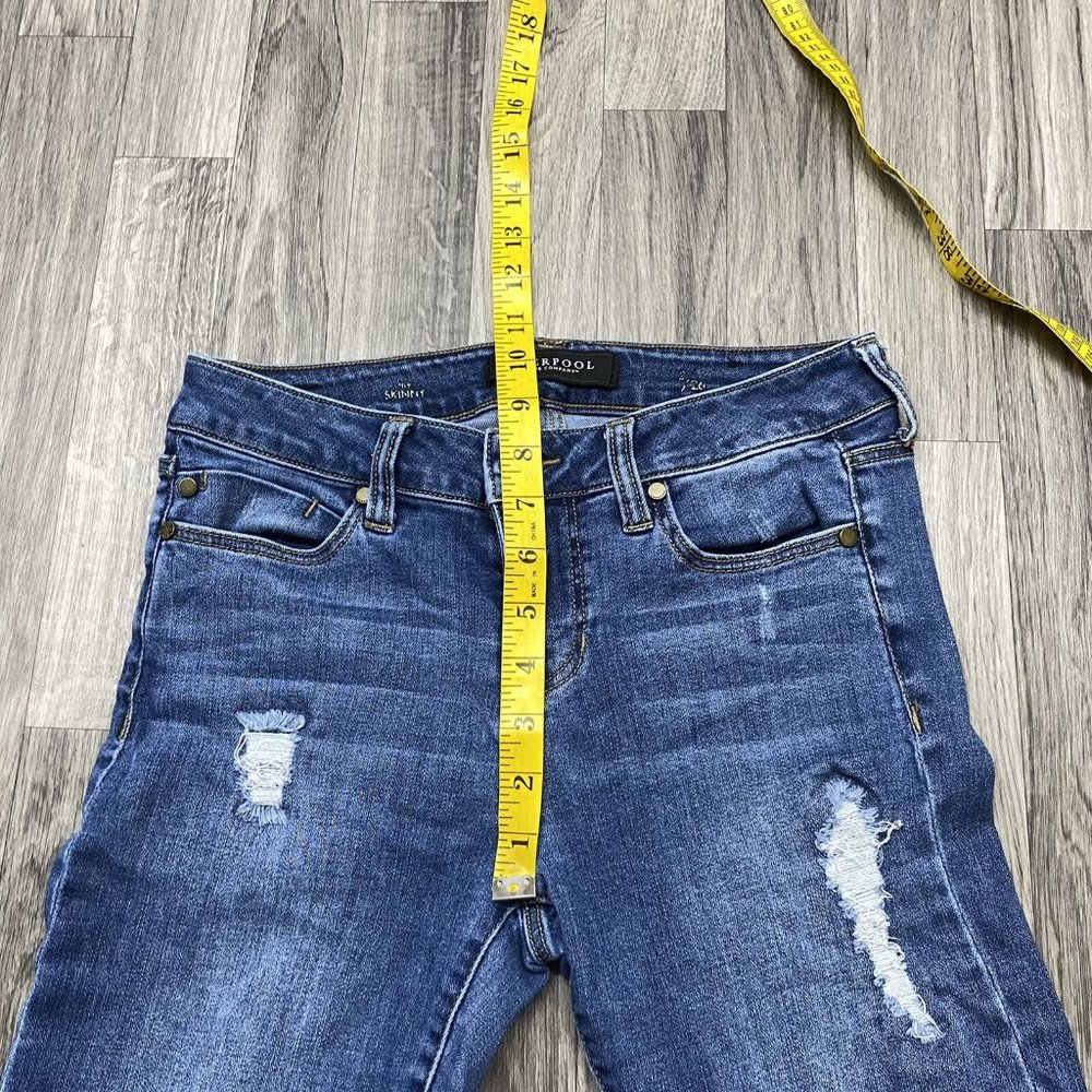 LIVERPOOL Skinny Light Wash Mid Rise Blue Denim Jeans Women's Size 2 - Picture 11 of 14